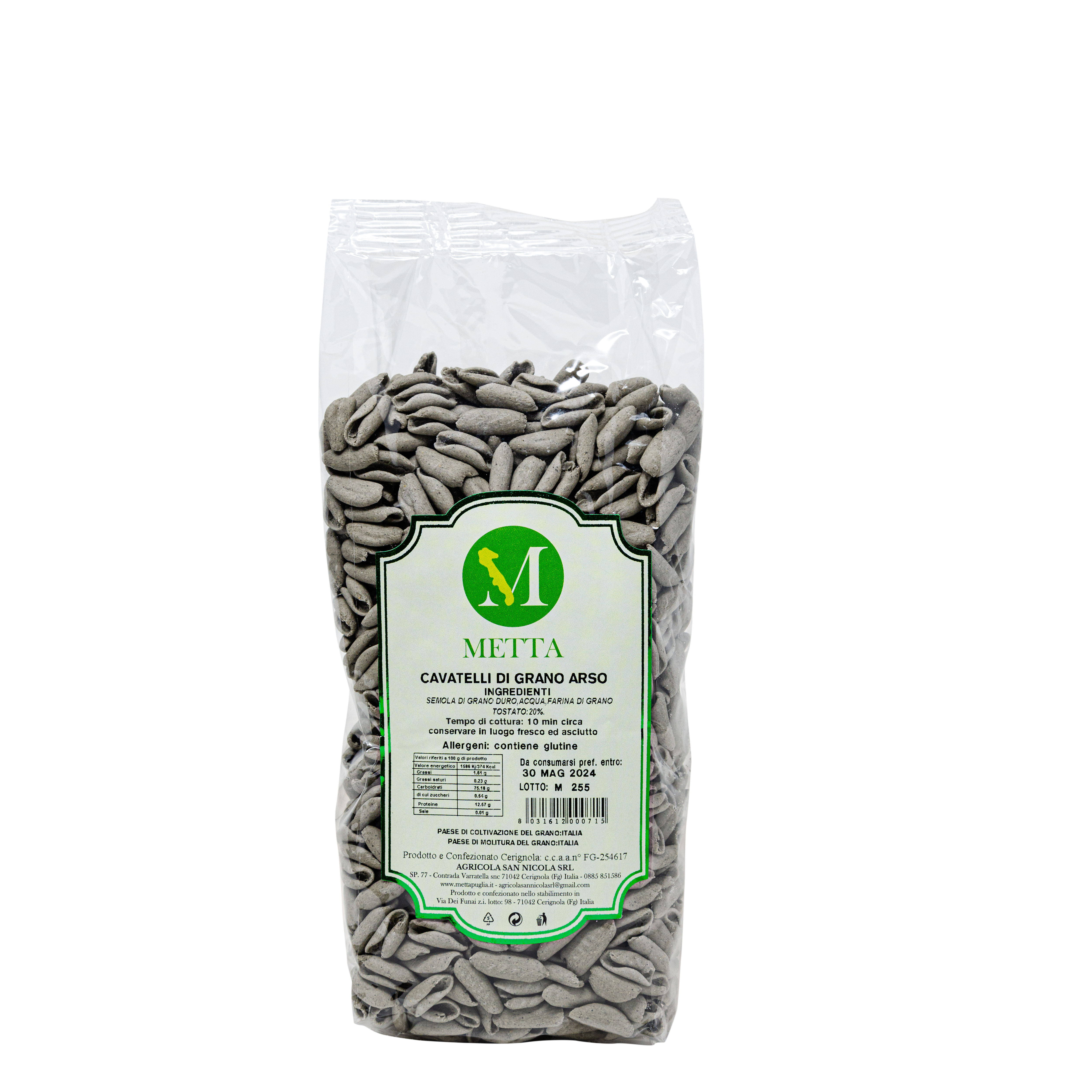 Cavatelli di grano arso