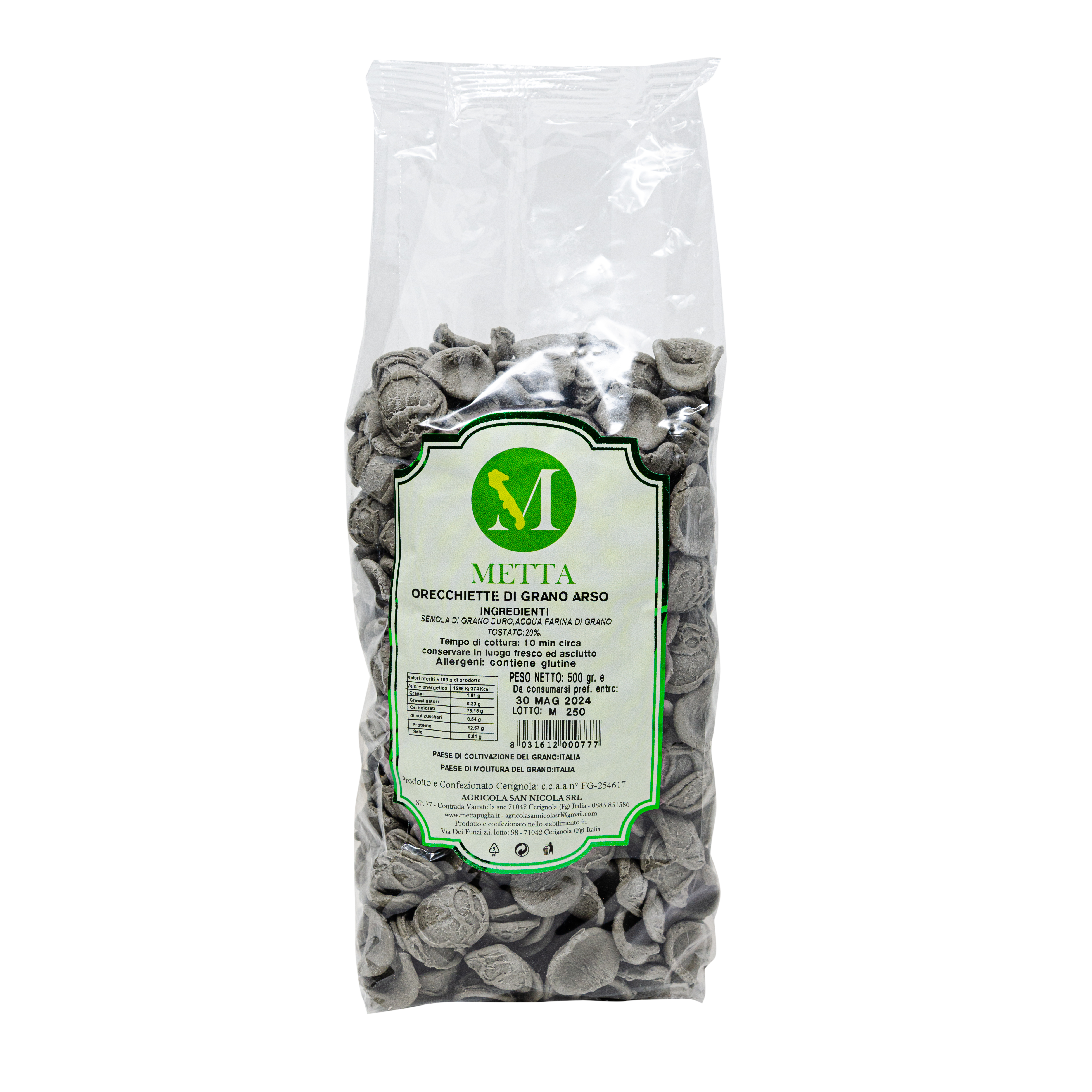 Orecchiette di grano arso