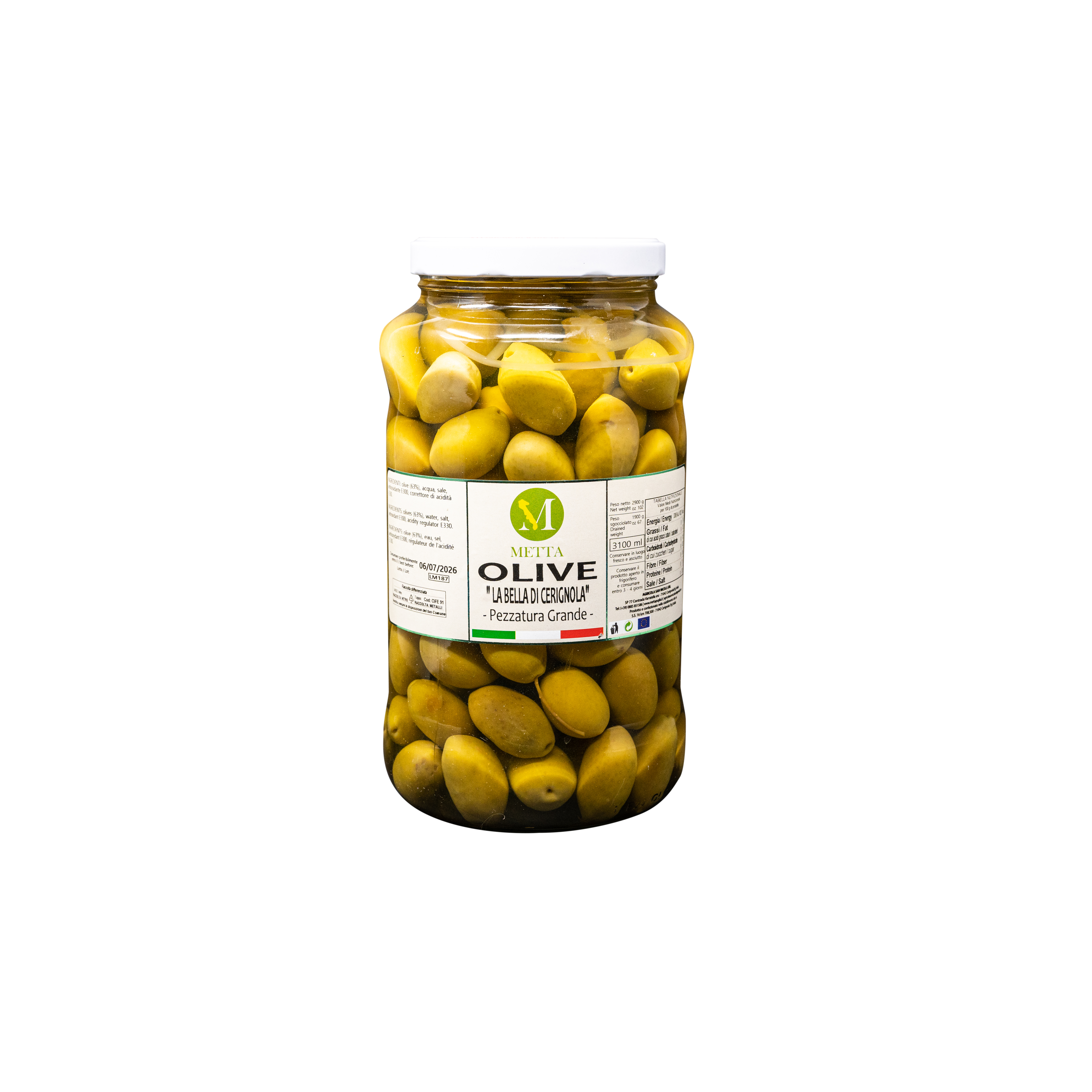 Olive BELLA DI CERIGNOLA 3 KG